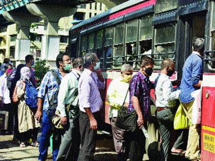 The ‘best’ passengers were overwhelmed | ‘बेस्ट’ प्रवाशांनी खच्चून भरली