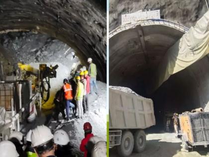 Tunnel in tunnel and 100 mm pipe, rescue team's new plan in Uttarkashi Tunnel | बोगद्यात बोगदा अन् १०० मिमीचा पाइप, रेस्क्यू टीमचा नवा प्लॅन; ४० मजूर अजूनही ढिगाऱ्याखालीच