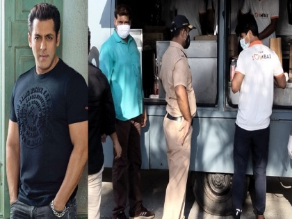 Salman Khan provides food packets to Covid-19 frontline workers and police in Mumbai | जिंकलंस रे भावा! लॉकडाऊनमध्ये सलमान खान घेतोय पोलीस आणि फ्रंटलाईन वर्कसची काळजी
