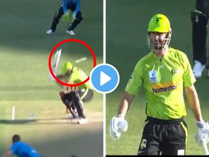 Big Bash League Video Nasty Blow on Helmet Ben Cutting Shows Thumps Up to Bowler | Big Bash League: हेल्मेटवर आपटला चेंडू अन् काळजाचा ठोकाच चुकला; त्यानंतर फलंदाजांने जे काही केलं ते एकदा पाहाच, पाहा व्हिडीओ