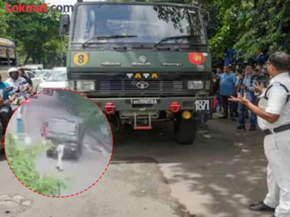 Kolkata police stops army truck accused of dangerous driving | कोलकाता पोलिसांनी अडवला भारतीय लष्कराचा ट्रक; बड्या अधिकाऱ्याचा अपघात होता होता वाचला Kolkata police stops army truck accused of dangerous driving | कोलकाता पोलिसांनी अडवला भारतीय लष्कराचा ट्रक; बड्या अधिकाऱ्याचा अपघात होता होता वाचला