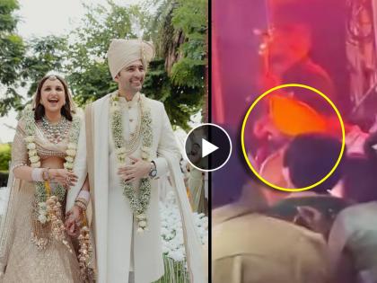 parineeti chopra raghav chadha wedding punjab cm bhagwant mann dance sangeet night video viral | परिणीती-राघव यांच्या लग्नात पंजाबच्या मुख्यमंत्र्यांनी लावले ठुमके; भगवंत मान यांचा व्हिडिओ व्हायरल