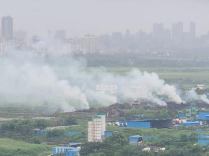 Mumbai garbage in Bhiwandi; Green nature is affected by pollution | मुंबईतील कचरा भिवंडीकरांच्या माथी; हिरव्यागार निसर्गाला प्रदूषणाचे ग्रहण