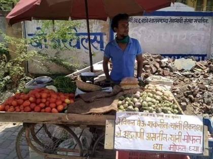 a brother ... Rohit Pawar also liked the photo of a greasy vegetable seller MMG | मानलं भावा तुला... जिगरबाज भाजीविक्रेत्याचा फोटो रोहित पवारांनाही भावला