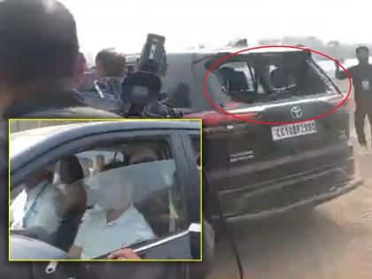 Congress Bharat Jodo Nyay Yatra Chaos in bharat jodo yatra; Stones pelted on Rahul Gandhi's car, luckily no injuries | काँग्रेसच्या भारत जोडो यात्रेत गोंधळ; राहुल गांधींच्या कारवर दगडफेक, थोडक्यात बचावले