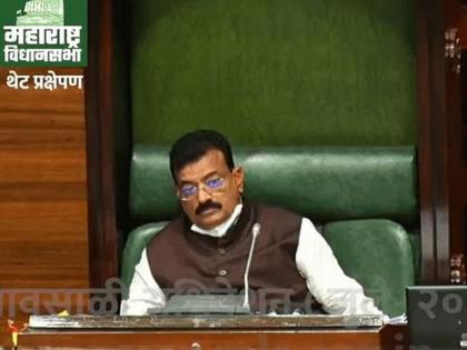 bhaskar jadhav accepted himself demand from the president chair in assembly | ...अन् भास्कर जाधवांनी अध्यक्षांच्या खुर्चीतून स्वतःचीच मागणी केली मान्य, दिले कारवाईचे आदेश