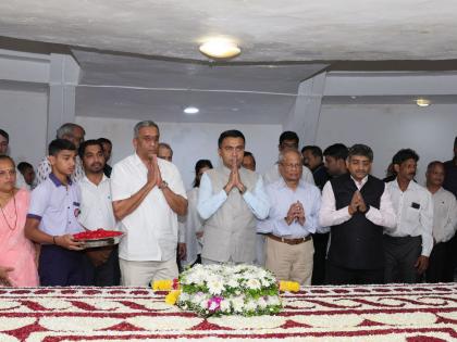 bhausaheb bandodkar mausoleum in a new form that too in a year said chief minister pramod sawant | बांदोडकरांचे समाधीस्थळ नव्या रुपात, तेही एका वर्षात!: मुख्यमंत्री डॉ. प्रमोद सावंत  