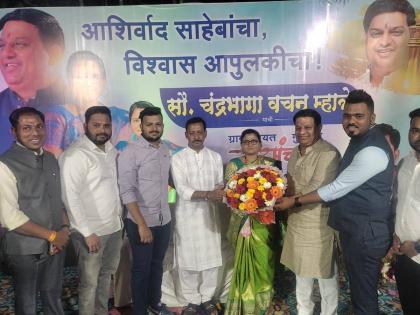 Chandrabhaga Mhatre unopposed as Sarpanch of Gundavali Gram Panchayat in Bhiwandi | भिवंडीतील गुंदवली ग्राम पंचायतीच्या सरपंच पदी चंद्रभागा म्हात्रे बिनविरोध