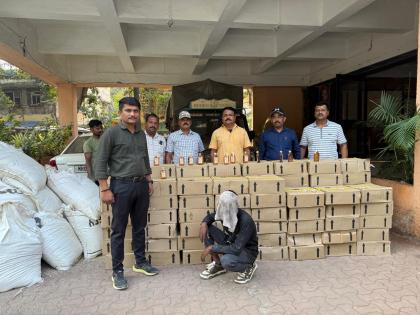 state excise duty collection team action against smuggling of foreign liquor in bhiwandi | राज्य उत्पादन शुल्क भरारी पथकाची चोरट्या विदेशी मद्य वाहतुकीवर भिवंडीत कारवाई