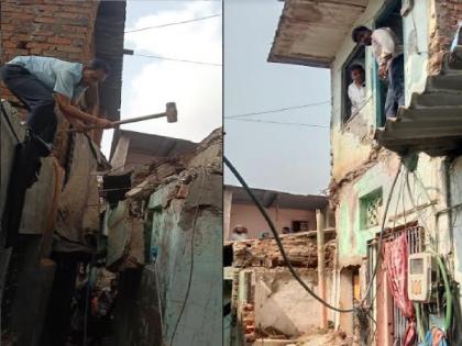 One killed, two injured as old house gallery collapses, incident in Bhiwandi | रमजानची न्याहारी करणाऱ्या कुटुंबावर काळाचा घाला, गॅलरीचा सज्ज कोसळून एक ठार दोन जखमी