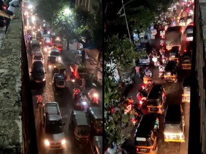 Heavy traffic jam in Bhiwandi city since evening Passengers are shocked | भिवंडी शहरात सायंकाळपासून प्रचंड वाहतूक कोंडी, प्रवासी हैराण