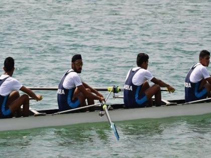 Quadruple sculls rowing: Indian men's team wins gold medal | Asian Games 2018: सांघिक नौकानयनात भारताला सुवर्णपदक