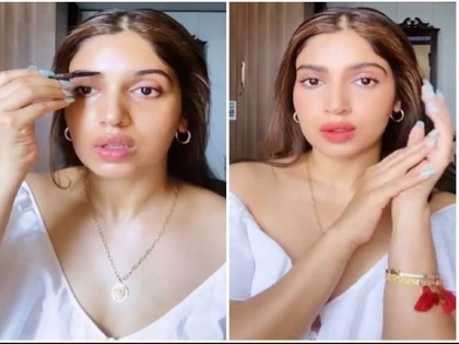 Bhumi Pednekar applies makeup in her ‘messy room’, post video | भूमी पेडणेकरवर का आलीय स्वतःचा मेकअप स्वतः करण्याची वेळ, पाहा हा व्हिडिओ