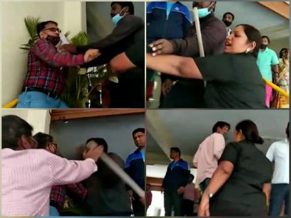 bouncers beating parents kline memorial school bibwewadi pune crime news | पुण्यात तक्रार करायला गेलेल्या पालकांना बाऊन्सर्सनी धो धो धूतलं; नेमकं काय घडलं?