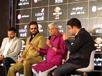 Riteish Deshmukh at Bigg Boss marathi 5 press conferrence gives funny replies | फक्त महिलांचं 'बिग बॉस' सुरु केलं तर? रितेश देशमुखने दिलं मजेशीर उत्तर; म्हणाला...