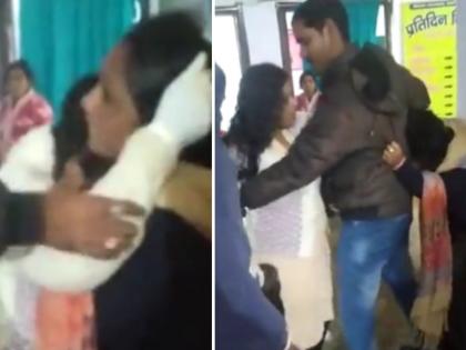 Watch video 2 Bihar healthcare workers fight over Rs 500 bribe | VIDEO: ५०० रुपयांवरून वाद! २ आरोग्य कर्मचारी भिडल्या; एकमेकींच्या झिंझ्या उपटल्या