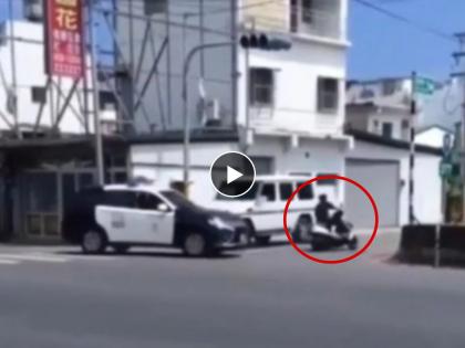 Viral Video of Thief escapes on bike while Police Van follows him watch his unique style | Viral Video: पोलीस पाठलाग करत असताना बाईकस्वाराने असं काही केलं की अधिकारीही चक्रावले...