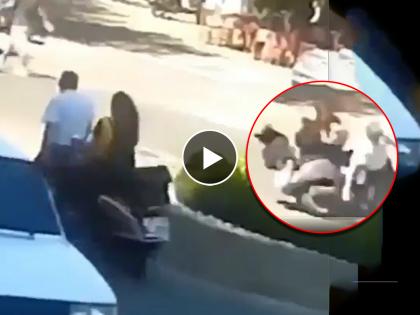 girl-on-scooty-hit-same-man-twice-video-went-viral | Video : 'आली लहर केला कहर, एकाच माणसाला दोनदा धडक', पापा की परीचा प्रताप बघा