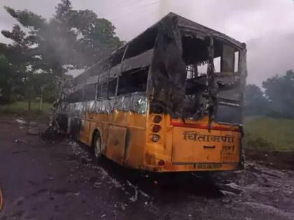 Nashik bus fire: Mami you don't sleep... the tone of the message rang an mami survieved | नाशिक बस आग: मामी तू झोपू नकोस... मॅसेजचा टोन वाजला अन.... 