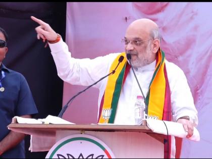 Maharashtra assembly vidhan sabha election 2024 Union Home Minister Amit Shah criticized Mahavikas Aghadi | 'महायुतीचे सरकार बनवायचे, देवेंद्र भाऊंना विजयी करायचे'; अमित शाहांनी पहिलीच सभा गाजवली, विरोधकांवर तोफ डागली