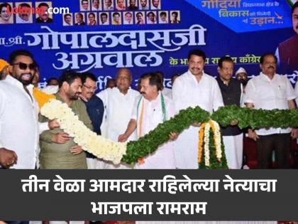 BJP big setback in Vidarbha before assembly elections! Gopaldas Agarwal again in Congress | भाजपला विधानसभा निवडणुकीआधी विदर्भात धक्का! गोपालदास अगरवाल पुन्हा काँग्रेसमध्ये