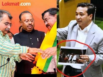 Nitesh Rane tone changed as soon as Sudhakar Badgujar joined BJP; Allegations were made about terrorism | सुधाकर बडगुजर भाजपात येताच नितेश राणेंचे सूर बदलले; दहशतवादाबाबत केले होते आरोप Nitesh Rane tone changed as soon as Sudhakar Badgujar joined BJP; Allegations were made about terrorism | सुधाकर बडगुजर भाजपात येताच नितेश राणेंचे सूर बदलले; दहशतवादाबाबत केले होते आरोप