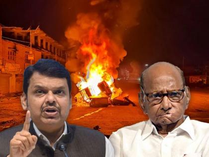 Something like Manipur will happen in Maharashtra too BJP reply after Sharad Pawar statement | "मणिपूरसारखं महाराष्ट्रातही काहीतरी..."; पवारांच्या विधानावर भाजप म्हणतं, "विचार जरी केला तरी फडणवीस..."