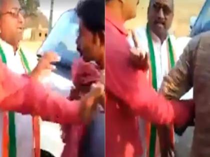 lok sabha election 2019 people Anger bjp candidate | भाजप उमेदवाराला पाच वर्षांत काय केले म्हणत नागरिकांची धक्काबुक्की