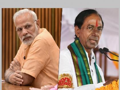 BJP vs TRS: TRS criticizes BJP in Gujarati; BJP retaliates in Urdu | BJP vs TRS: टीआरएसची भाजपवर गुजराती भाषेतून बोचरी टीका; भाजपचा उर्दूतून पलटवार