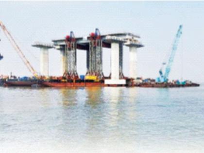 65% work of Shivdi-Nhava Sheva sea route completed | शिवडी-न्हावा शेवा सागरी मार्गाचे 65 टक्के काम पूर्ण