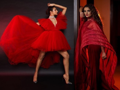 Bhagyashree Mote shared red outfit picture on instagram | फक्त मलायकाच नाही तर मराठीतील या अभिनेत्रीचेही रेड आऊटफिटमधील फोटो होतायेत व्हायरल