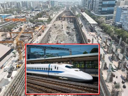 मोठा धक्का! बीकेसीतील बुलेट ट्रेन स्थानकाचे काम तात्काळ थांबवण्याची नाेटीस - Marathi News | Notice to immediately stop work on bullet train station in BKC due to pollution norm break | Latest maharashtra News at Lokmat.com