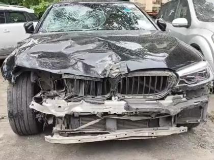 noida high speed bmw car hits scooter 5 year old girl dies tragically two injured | आजारी लेकीला रुग्णालयात घेऊन चाललेले वडील, BMW ची धडक; मन हेलावून टाकणारी घटना noida high speed bmw car hits scooter 5 year old girl dies tragically two injured | आजारी लेकीला रुग्णालयात घेऊन चाललेले वडील, BMW ची धडक; मन हेलावून टाकणारी घटना