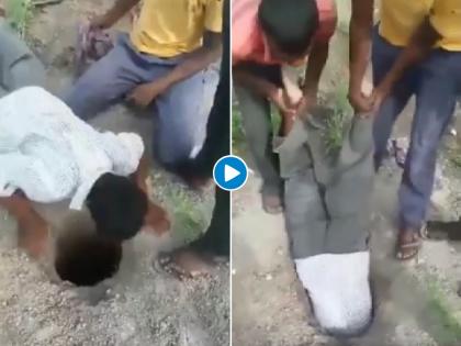 Not only Human Lives matter but Animal as well; man save Goat life, video goes viral | कडक भावा; बकरीला वाचवण्यासाठी लावली जीवाची बाजी, जपली माणुसकी!