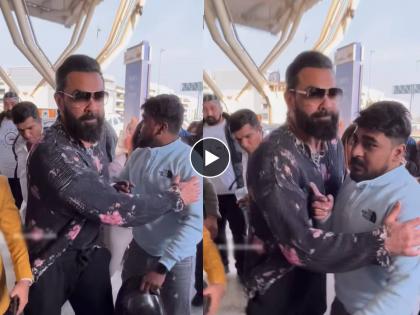 Bobby Deol viral video where he pushed a man at airport netizens trolled actor for his behaviour | "यशाची हवा डोक्यात गेली का?" बॉबी देओलचा Video पाहून भडकले नेटकरी