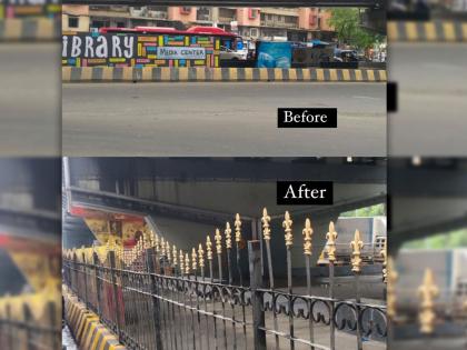 Borivali's Dr. Shama Prasad Mukherjee Chowk has been cordoned off by the municipality | बोरिवलीचा डॉ.शामा प्रसाद मुखर्जी चौक मनपाने रेलिंग टाकून केला बंदिस्त