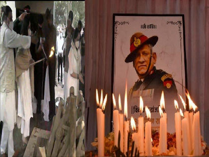 CDS General Bipin Rawat funeral, Daughters Kritika and Tarini performed their last rites | जनरल बिपीन रावत आणि पत्नी मधुलिका पंचत्वात विलीन, दोन्ही मुलींनी दिला मुखाग्नी