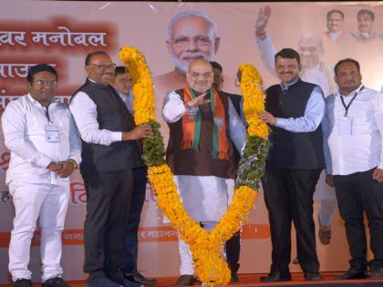 Union Home Minister Amit Shah is the only Home Minister to visit Nagpur for the third time in three years | केंद्रीय गृहमंत्री अमित शाह यांची नागपूरवरील प्रेमाची पावती