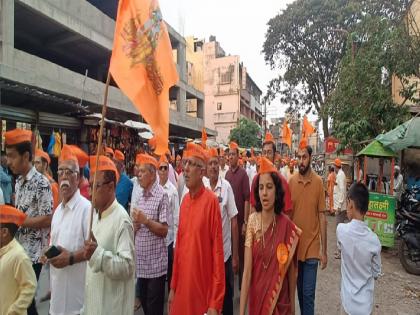 Parade in Kolhapur on the occasion of Parashuram Jayanti | परशुरामांच्या जयघोषात कोल्हापुरात शोभायात्रा 