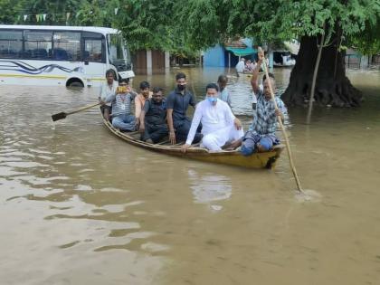 Nana Patole Maidan for flood victims in Bhandara; Instructions for immediate help | भंडारातील पूर बाधितांच्या बचावासाठी नाना पटोले मैदानात; तातडीने मदत देण्याचे निर्देश