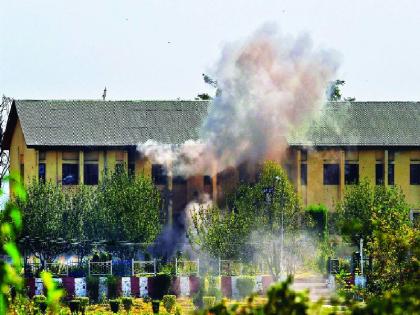 The attempt of the BSF camp wasted, the death of three terrorists | बीएसएफ कॅम्पवरील हल्ल्याचा प्रयत्न उधळला, तीन अतिरेक्यांचा खात्मा