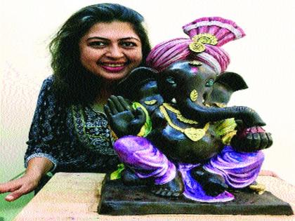 Production of chocolate Ganpati for eco-friendly Ganeshotsav | पर्यावरणपूरक गणेशोत्सवासाठी चॉकलेटच्या गणपतीची निर्मिती