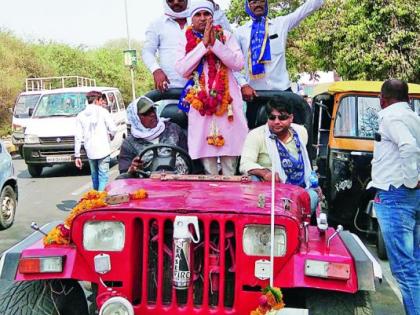 Excited response to BSP's Mohammed Jamal's rally | बसपाचे मोहम्मद जमाल यांच्या रॅलीला उत्स्फूर्त प्रतिसाद