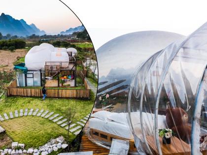 निसर्गाच्या सान्निध्यातलं पारदर्शक 'Bubble Hotel'