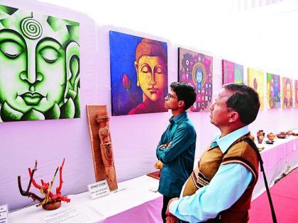 Buddha Festival: The golden age of the Buddha in the art exhibition | बुद्ध महोत्सव : कला प्रदर्शनात साकारले बुद्धकालीन सुवर्ण युग