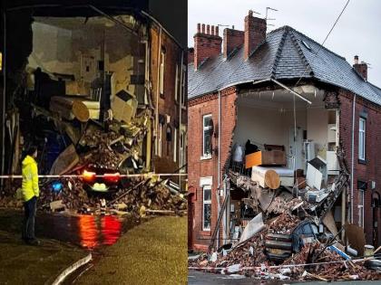 car demolished a property in Ashton | Building hit by a speeding car; building collapsed, see video | भरधाव कारची धडक; अख्खी इमारत कोसळली, विचित्र अपघाताचा VIDEO पाहून चकीत व्हाल..!