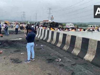 vidarbha travels took a halt at karanjali Hotel at 10 pm | विदर्भ ट्रॅव्हल्सने रात्री १० वाजता घेतला कारंजातील हाॅटेलवर थांबा, २५ मृतदेह बुलढाणा सामान्य रूग्णालयात आणले