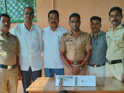 two live cartridges seized with country pistol a youth from deulgaon mahi was arrested | देशी कट्यासह दाेन जिवंत काडतुसे जप्त; देऊळगाव मही येथील तरुणास अटक