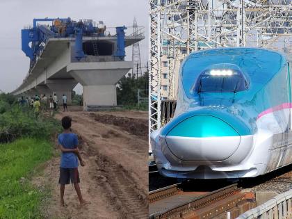 Bullet train accident on under-construction bridge; Crane collapses, one worker killed, six injured in Gujarat vadodara | बुलेट ट्रेनच्या निर्माणाधीन पुलावर दुर्घटना; एका मजुराचा मृत्यू, सहा जखमी