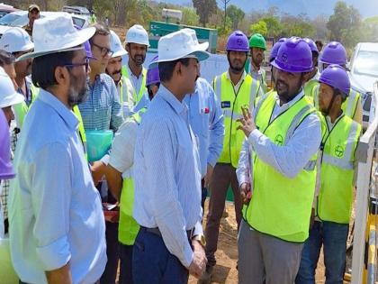 bullet train works fast inspection by md of nhsrcl in mumbai | बुलेट ट्रेनची कामे सुसाट; एनएचएसआरसीएलच्या एमडींकडून पाहणी